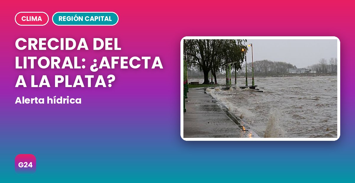 Crecida del Litoral: ¿afecta a La Plata, Berisso y Ensenada?