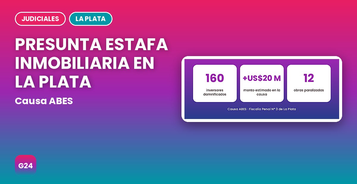 Presunta estafa inmobiliaria en La Plata