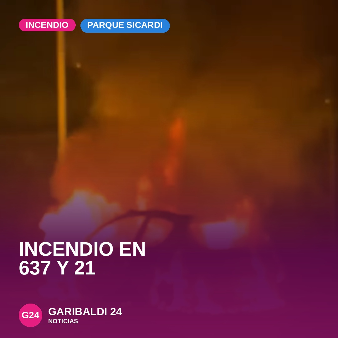 Se incendió un vehículo en Parque Sicardi en medio de los festejos por Argentina