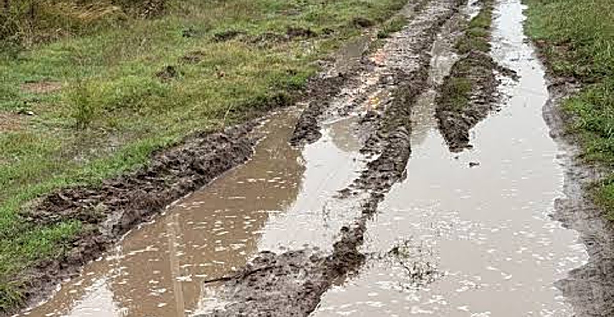 Calle 704, en Correas: vecinos reclaman por el barro